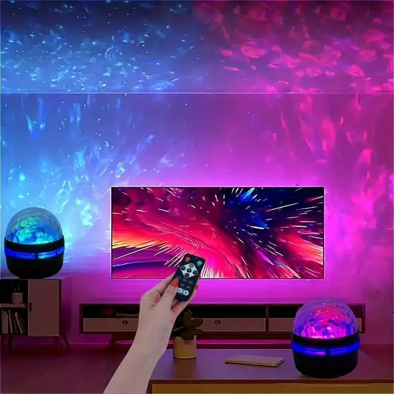 USB-Driven LED Aurora Star Projector