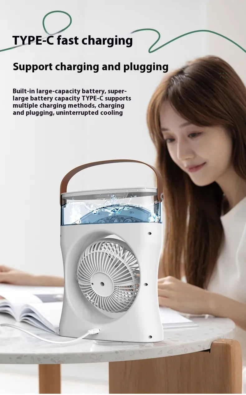 Portable Mini Humidifier Fan