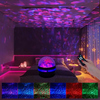 USB-Driven LED Aurora Star Projector