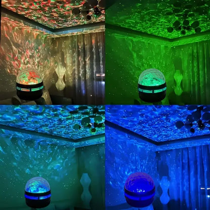USB-Driven LED Aurora Star Projector